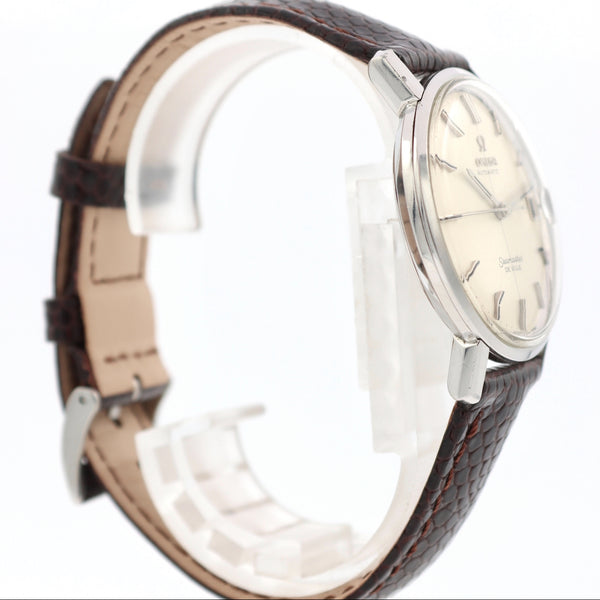 Vintage 35mm Omega Seamaster DeVille Crosshair Men's Automatic Wristwatch Steel