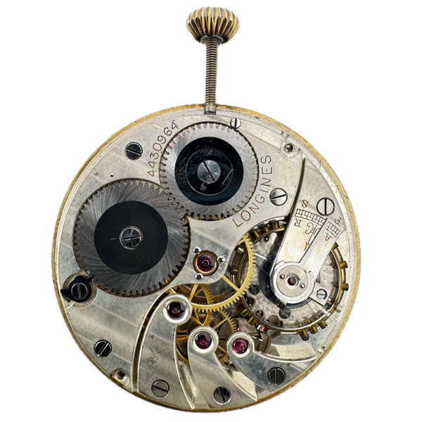 Antique 12s Longines 17 Jewel Mechanical Pocket Watch Movement 18.79 ABC Runs