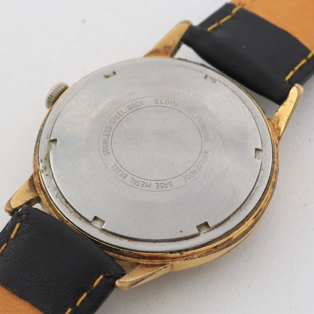 激安通販 Men's Dial Sunburst Elgin Vintage Automatic 848 Wristwatch アンティーク雑貨