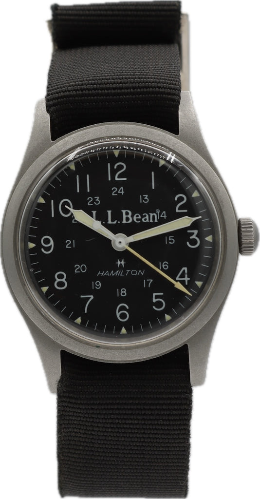 Vintage 33mm Hamilton 9219 Khaki L.L. Bean Men's Mechanical Wristwatch 2750