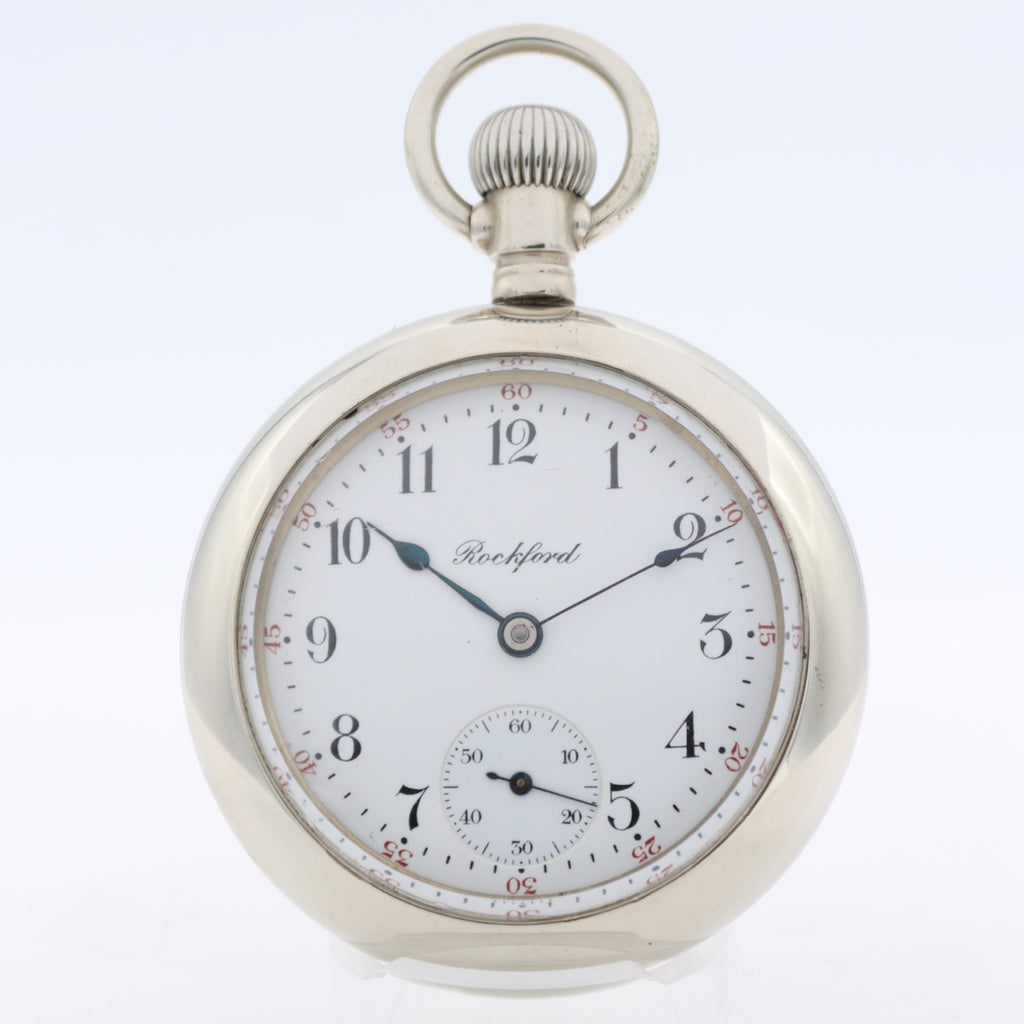 Antique 18s 1910 Rockford 17j Mechanical Pocket Watch 935 Silverode USA
