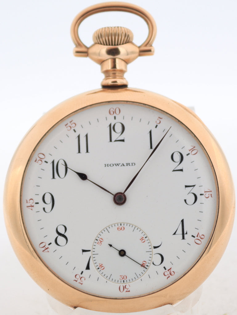 Antique 16s 1907 E Howard 17 Jewel Mechanical Pocket Watch Series 3 25 Year GF