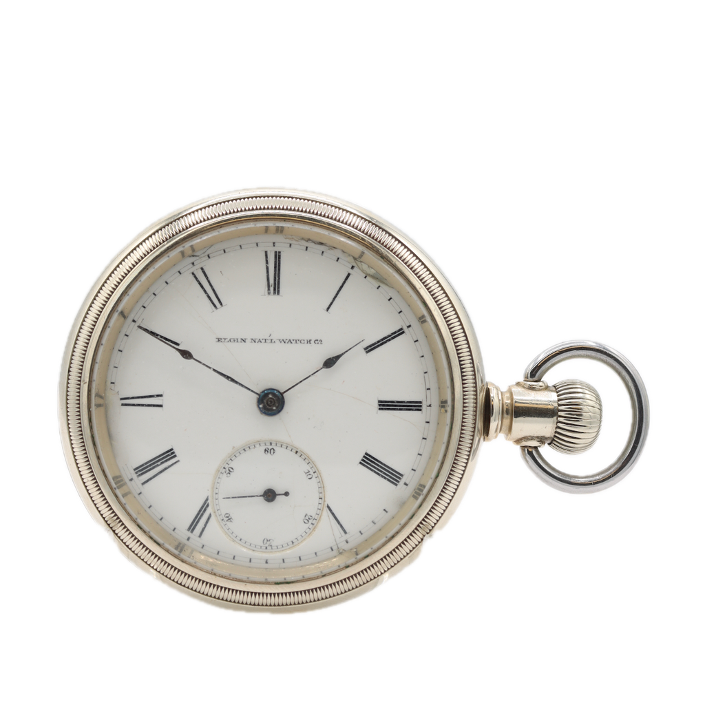 Antique 18s 1879 Elgin Swingout Mechanical Pocket Watch 10 NickelUSA