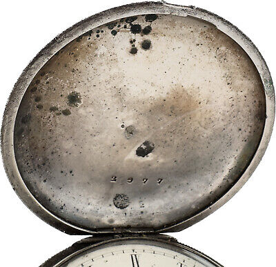 Antique 18 Size Elgin 11 Jewel Key Wind Hunter Pocket Watch Grade 13 Coin Silver