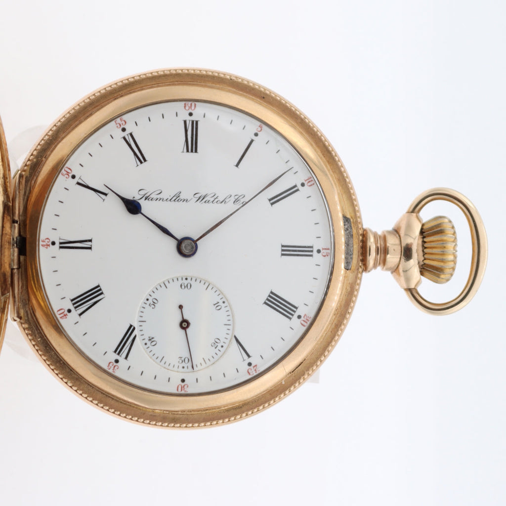Antique 16s 1897 Hamilton 17j Mechanical Hunter Pocket Watch Hayden W. Wheeler