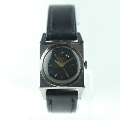 Vintage Certina 5503 Men's Automatic Wristwatch Stainless w Illinois Case Rare