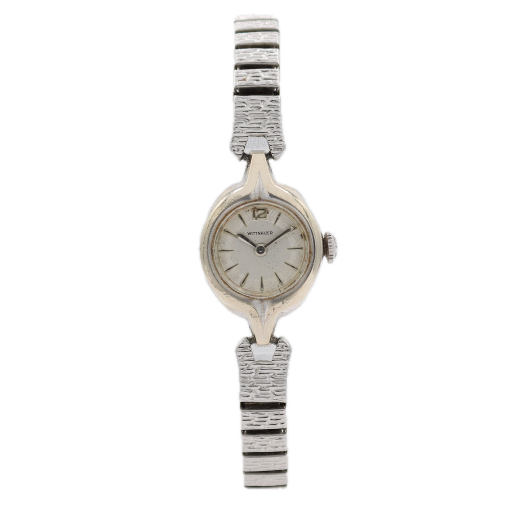 Vintage 16.5mm Wittnauer 920 Cocktail Ladies Mechanical Wristwatch 6N7G3 10kRGP