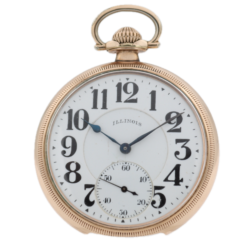 Antique 0s Elgin Green Multicolor Hunter Pocket Watch 109 Tricolor Gold Filled