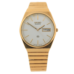 Vintage Seiko 8223-9009 Day-Date Men's Quartz Wristwatch 8223