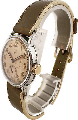Vintage Elgin Military 15 Jewel Men's Mechanical Wristwatch 554 USA w Star Dial