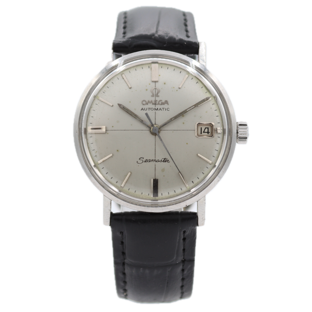 Vintage 34mm Omega Seamaster Date Men's Automatic Wristwatch Waterproof Serviced