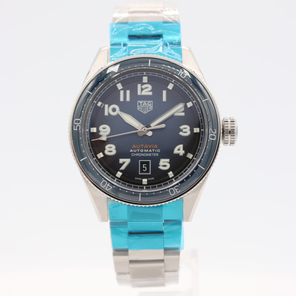 42mm TAG Heuer WBE5116.EB0173 Autavia Men's Automatic Wristwatch Steel With Box