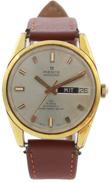 Vintage Pierce 2199-2 Intercosmos Men's Automatic Wristwatch 4033