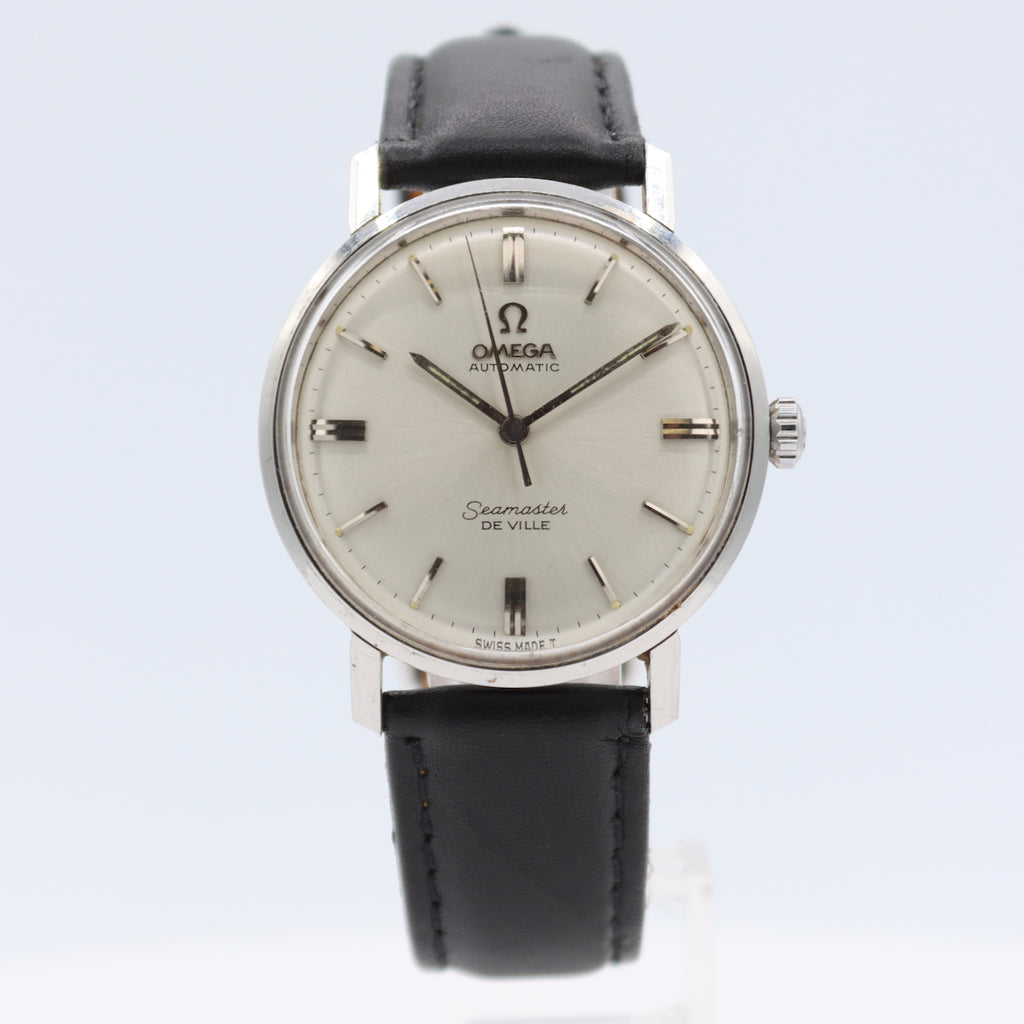 Vintage 34.5mm Omega Seamaster De Ville Men's Automatic Wristwatch Swiss Steel