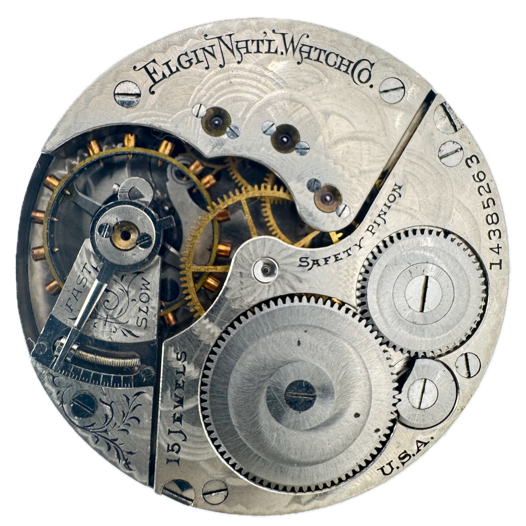Antique 16s 1910 Elgin 15j Mechanical Hunter Pocket Watch Movement 312 USA