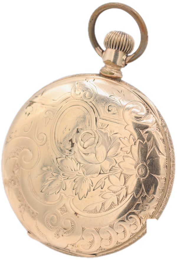 Antique 6s 1896 Elgin Multicolor 11 Jewel Pocket Watch 118 Gold FIlled USA