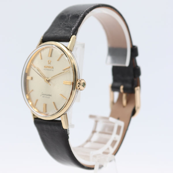 Vintage 34mm Omega Seamaster De Ville Men's Automatic Wristwatch Gold Capped