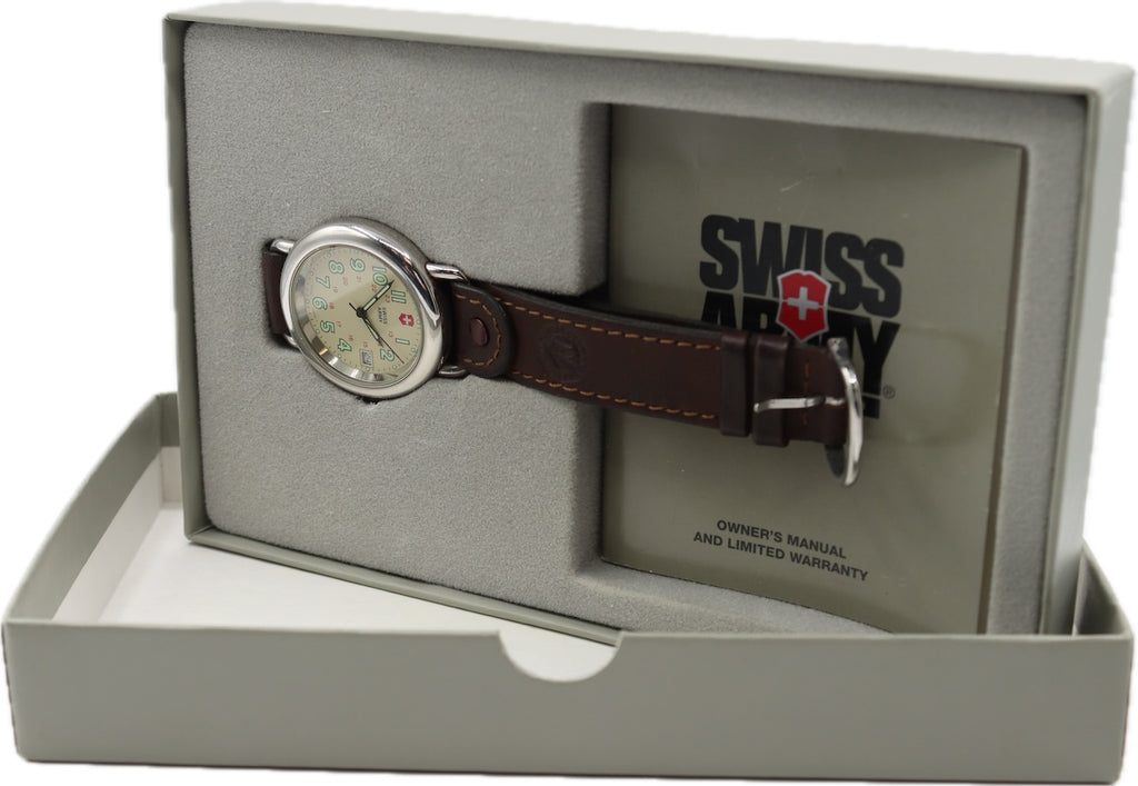 37mm Swiss Army Field Watch Men's Quartz Wristwatch Swiss Stainless Steel