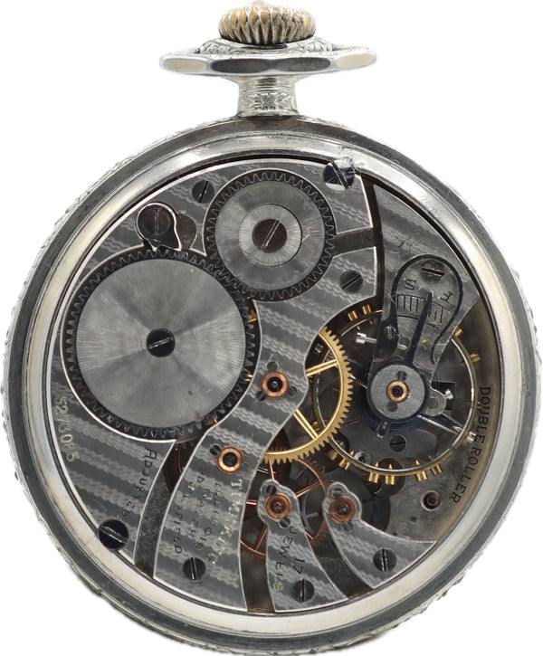 Antique 16S Illinois Time King 17 Jewel Mechanical Pocket Watch 305 Pinstripe