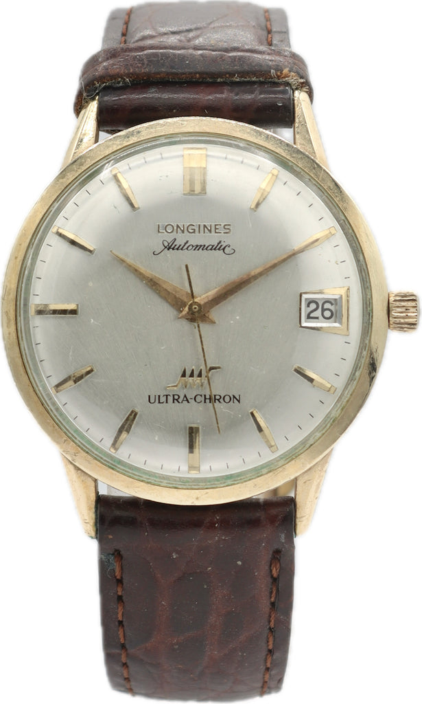 Vintage 34mm Longines Ultra-Chron Men's Automatic Wristwatch 10k Gold Filled