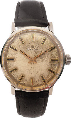 Vintage Zenith 17 Jewel Men's Mechanical Wristwatch 2452 Swiss Made Stainless