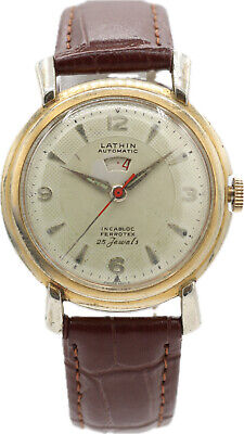 Vintage 35mm Lathin Power Reserve Men's Automatic Wristwatch Felsa 699 Swiss