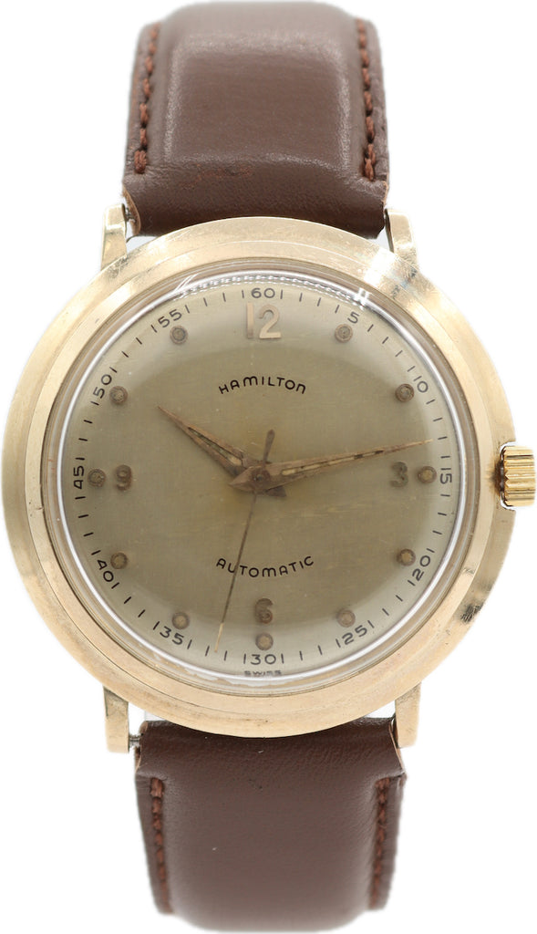 Vintage 34mm Hamilton K-456 Men's Automatic Wristwatch 661 Swiss Gold Filled