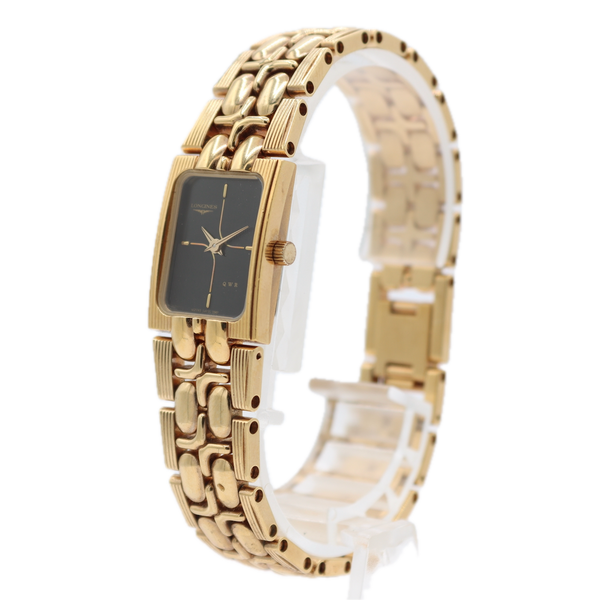 17mm Longines CMZ 5743 QWR Ladies Quartz Wristwatch ETA 280.002 Swiss Gold Tone