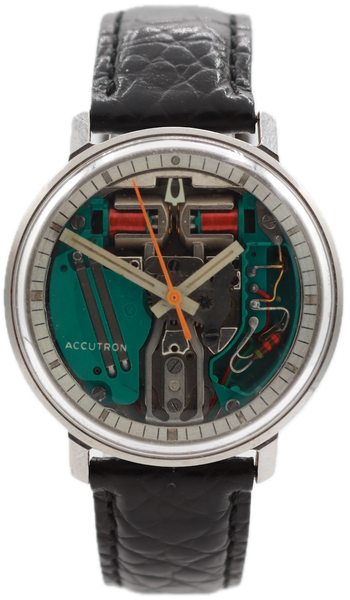 Vintage 1966 Accutron Spaceview Men's Tuning Fork Wristwatch