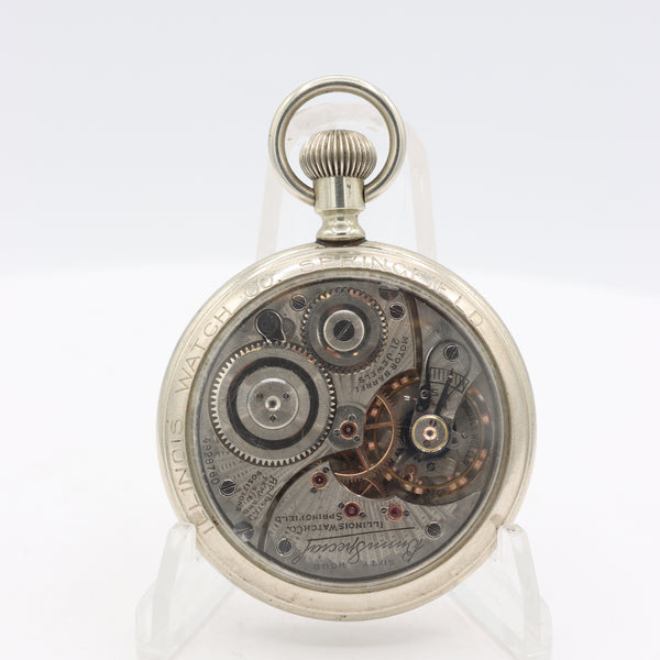 Vintage 16s Illinois Salesman 21 Jewel Railroad Pocket Watch Bunn Special