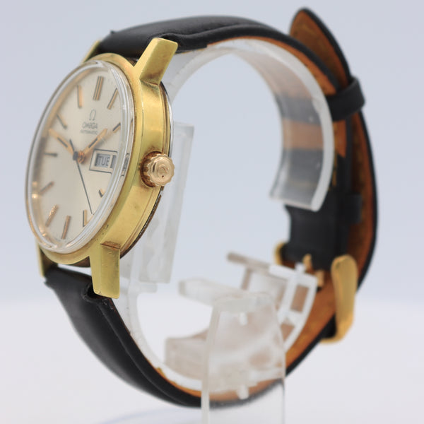 Vintage Omega 166.0117 Sunburst Day Date Men's Automatic Wristwatch 1020