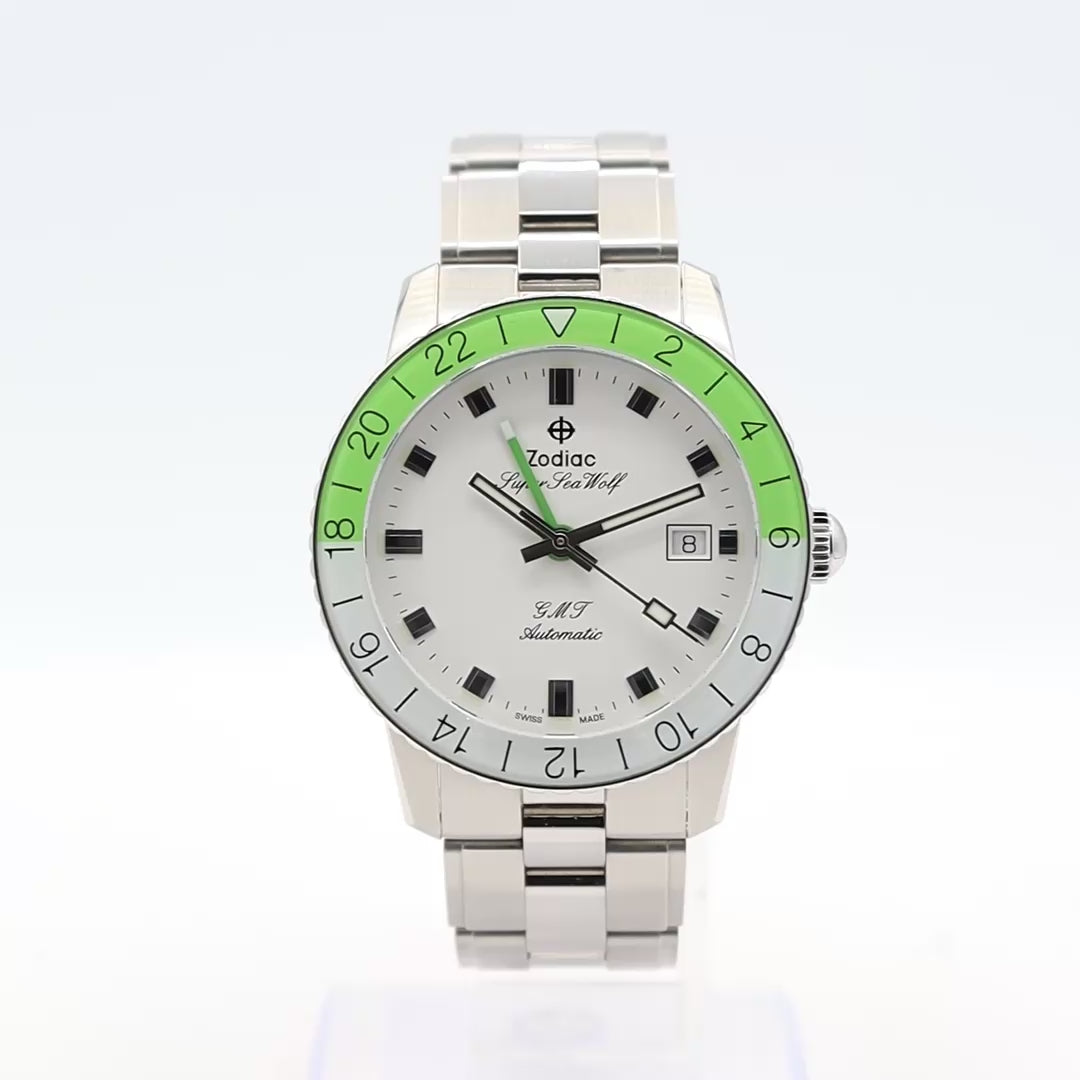 Zodiac Super Sea Wolf GMT Lime Z09411