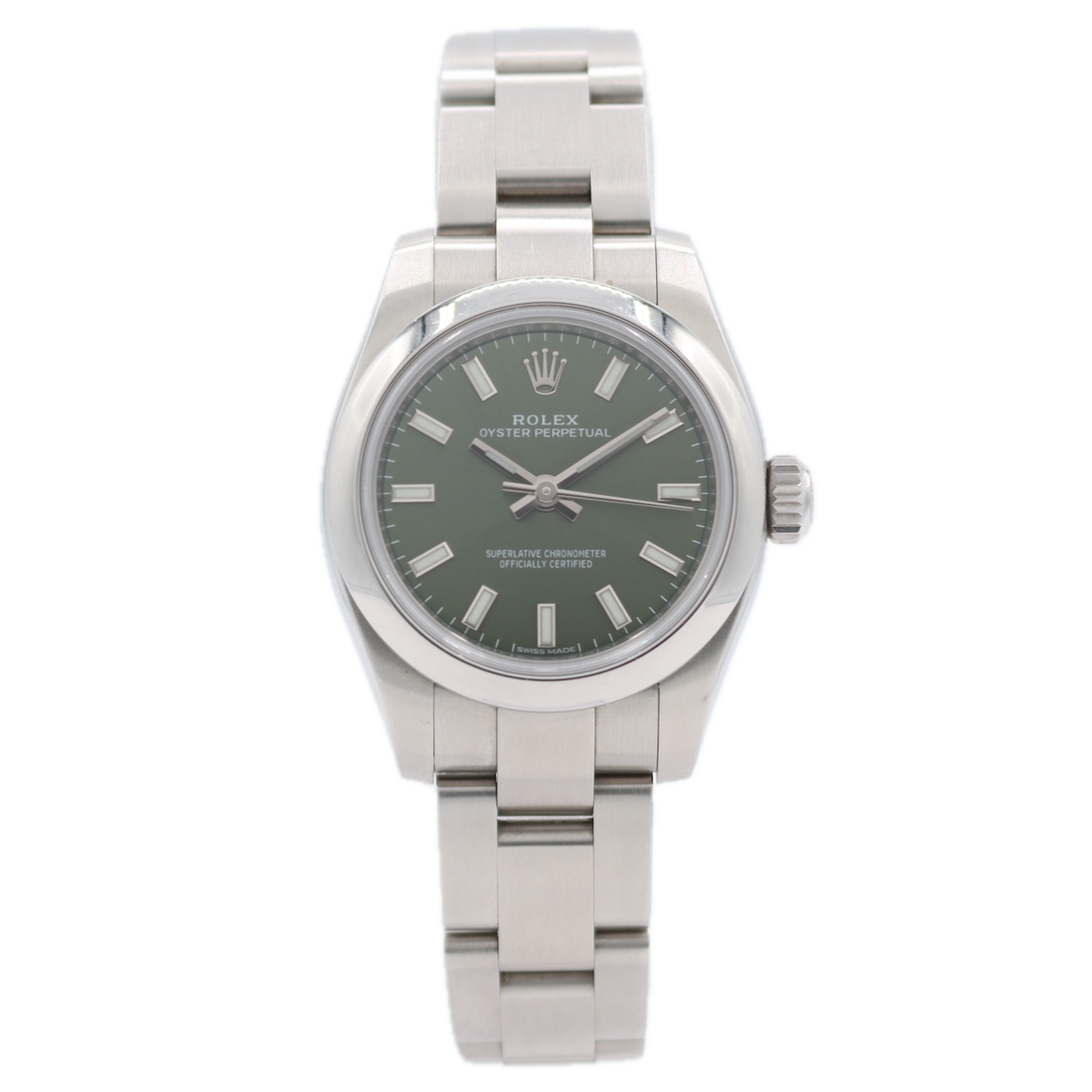 Pre-Owned Modern Rolex Oyster Perpetual Olive Green 176200
