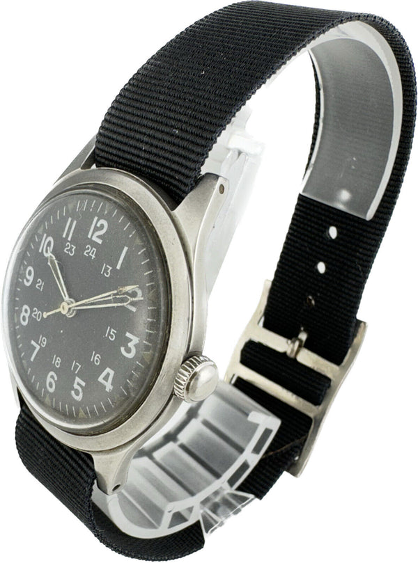 Vintage 1971 Benrus GG-W-113 Men's Mechanical Wristwatch DR 2F2 Vietnam War Runs