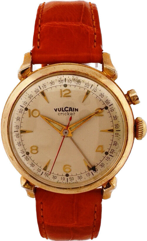 Vintage Vulcain 17 Jewel Men's Mechanical Alarm Wristwatch 120 Swiss 10k GF