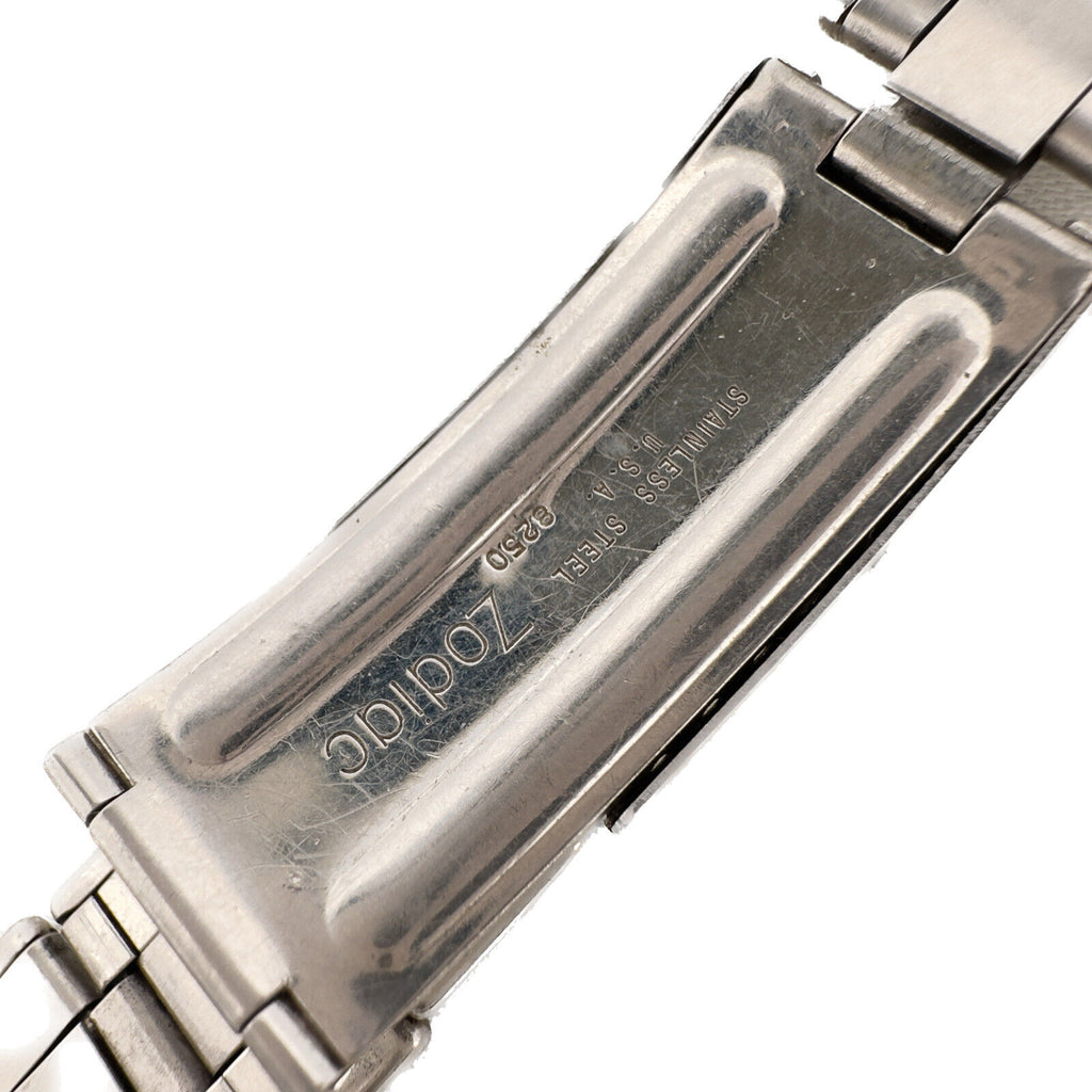 Vintage 17mm Zodiac Men's Wristwatch Band Steel 8250 Riveted