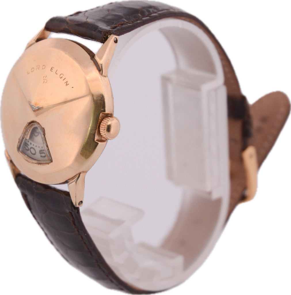Vintage 31mm Elgin Chevron Jump Hour / Direct Read Men's