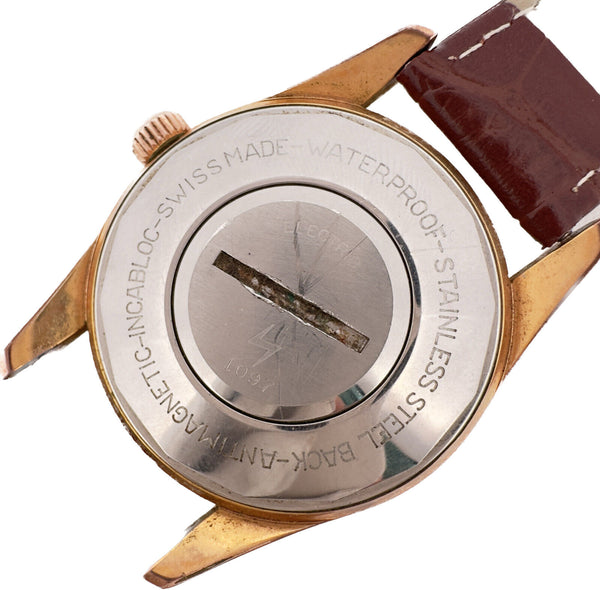 Vintage Damas Men's Electric Wristwatch Landeron 4750 Swiss Made Runs