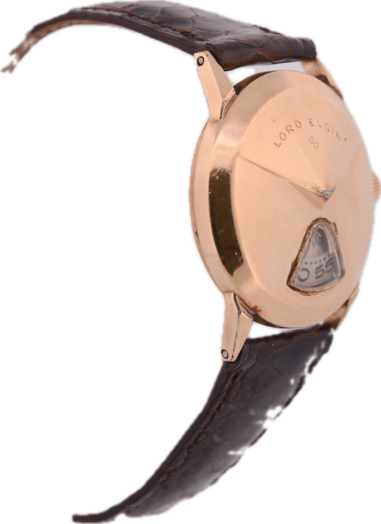 ★87MM★ Mmlg ALL THAT HFT VINTAGE CLOUD Vintage 31mm Elgin Chevron Jump Hour / Direct Read Men's