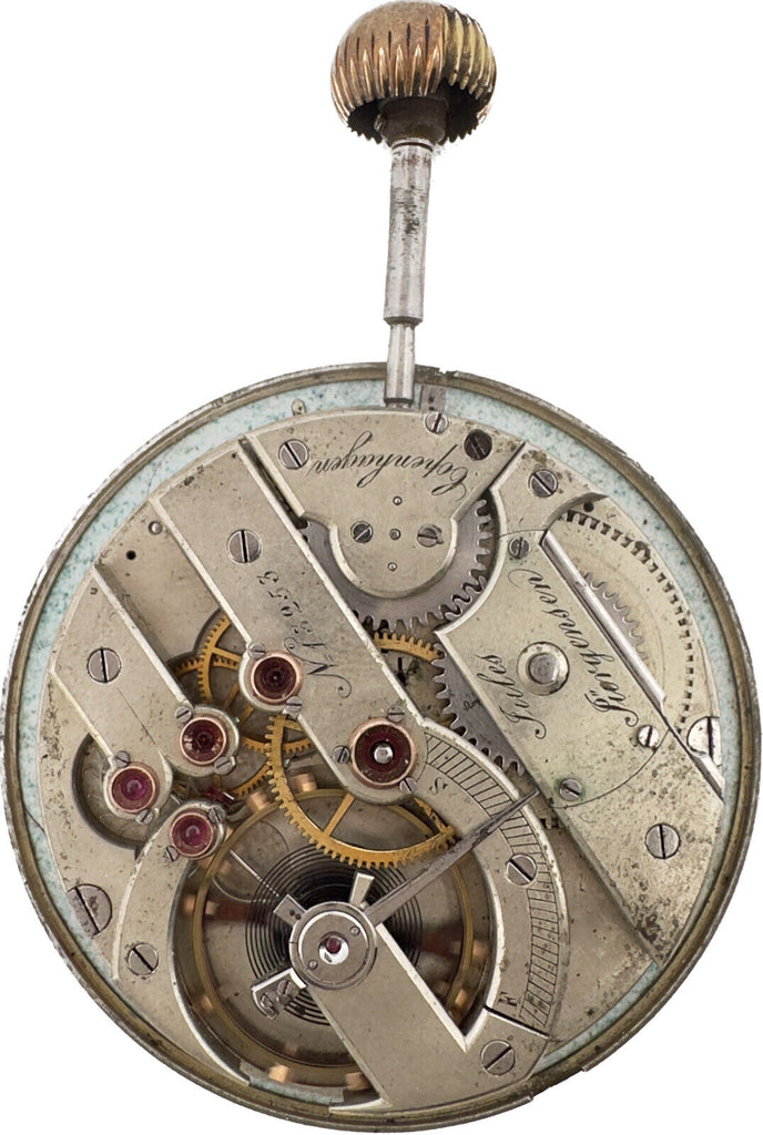 Antique Jules Jurgensen Copenhagen 18 Jewel Hunter Pocket Watch Movement Runs
