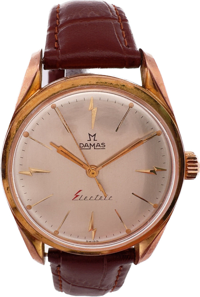 Vintage Damas Men's Electric Wristwatch Landeron 4750 Swiss Made Runs