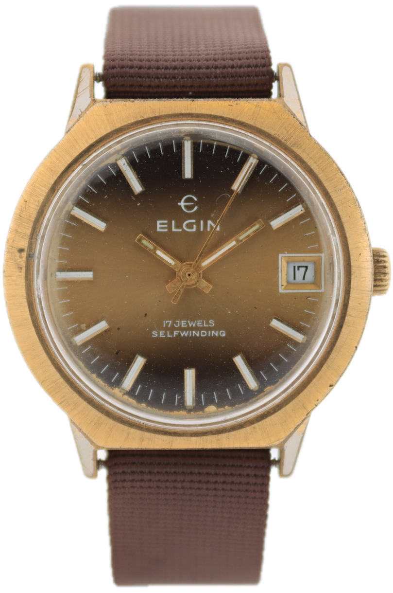 Elgin Yellow Sunburst Date 6113