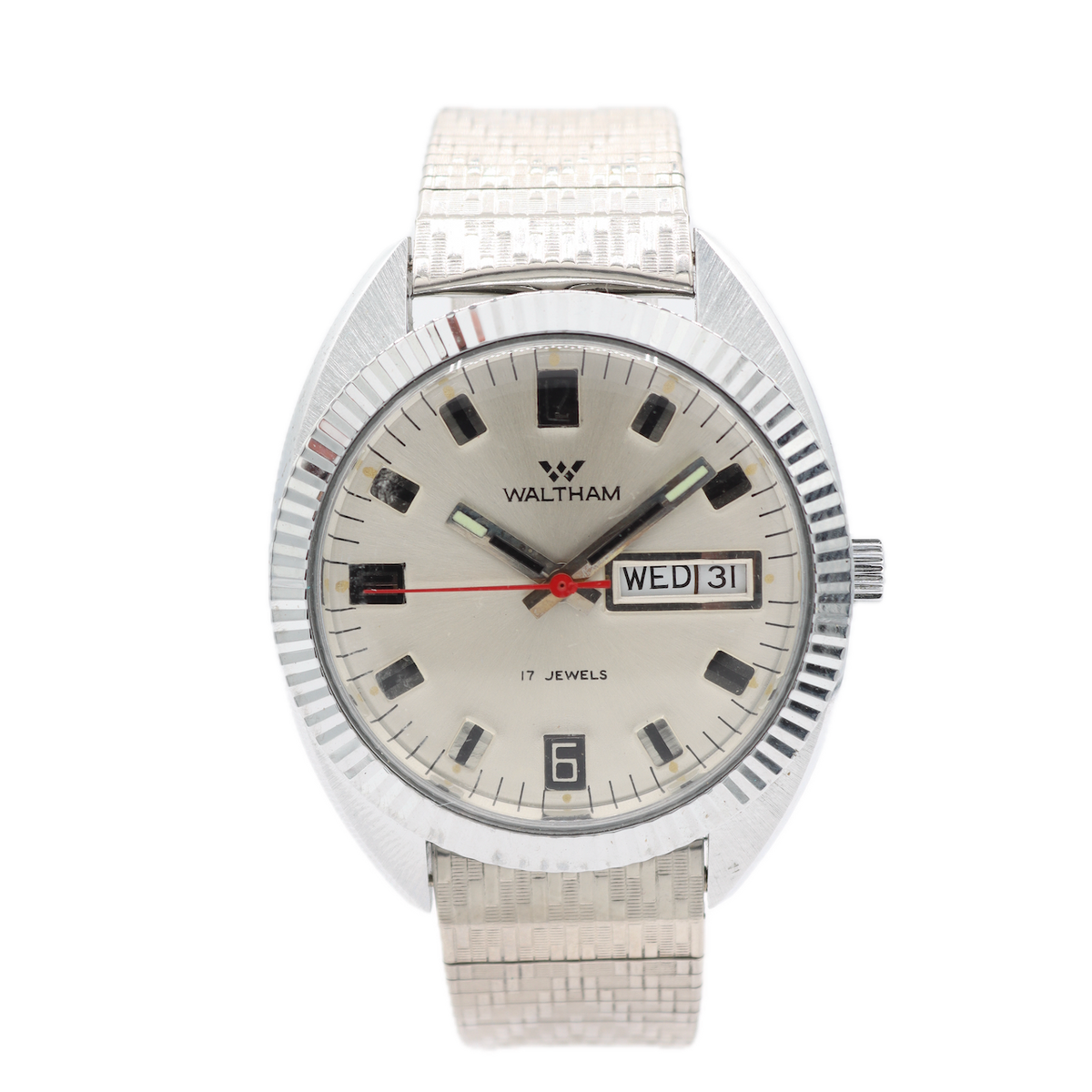 Waltham Fluted Bezel Day Date