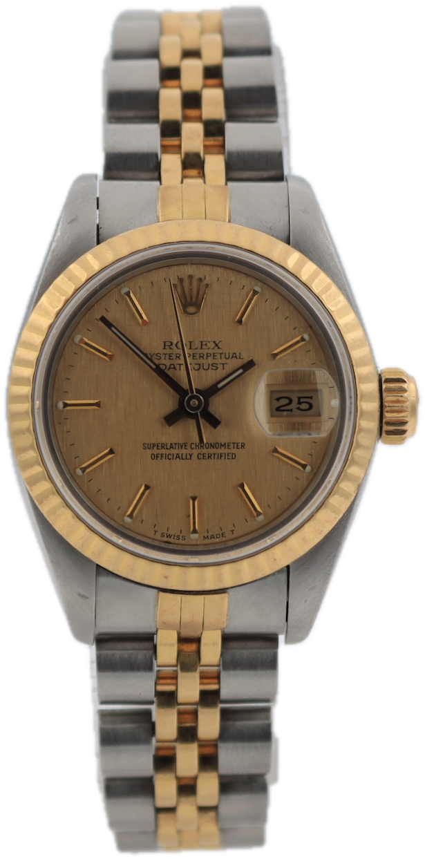 Rolex Linen Datejust Two Tone 69173 1987