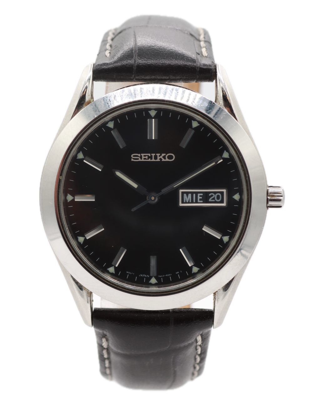 Seiko Black Day Date 7N43-9070