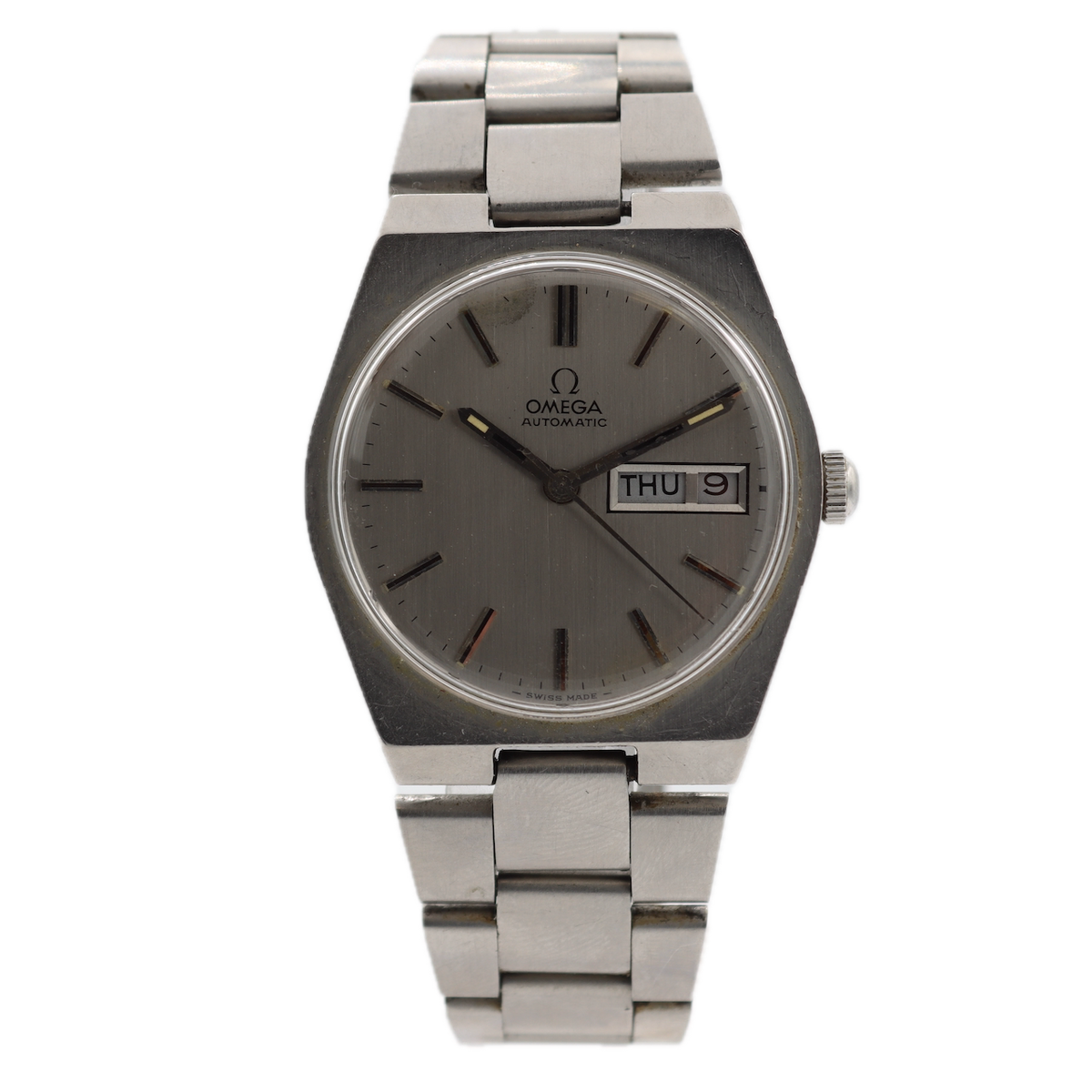 Omega Silver Dial Hex Style
