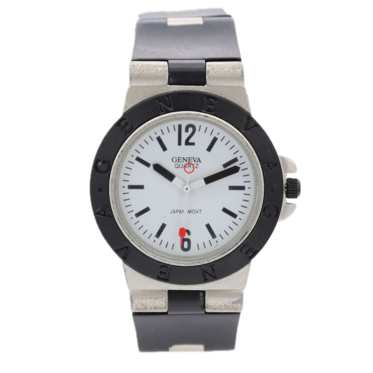 Geneva White & Black Dial