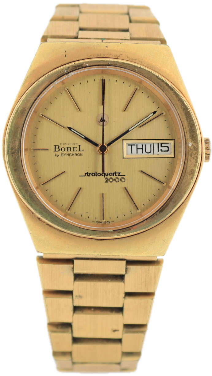 Ernest Borel Synchron Stratoquartz 2000 Daydate 98.001.44 34.018
