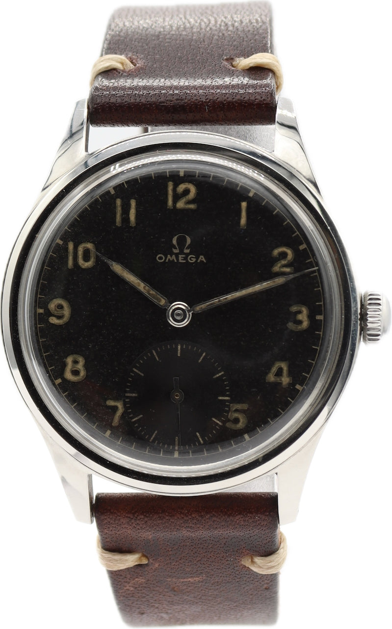 Omega Black Military Style
