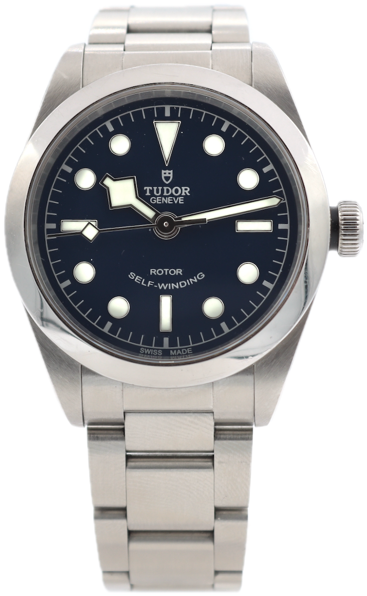 Tudor Heritage Black Bay Blue Smiley 79500